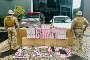 Autor e todo o material ilícito foi apreendido e encaminhado à Polícia Federal para as providências legais cabíveis (Foto: Divulgação/PMGO)